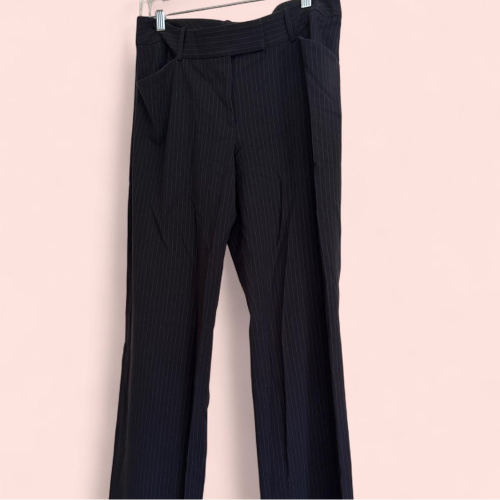 Tahari Dark Pinstripe Trousers